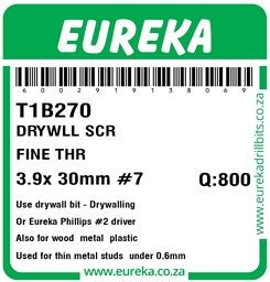 T1B270 - Drywall Screw -T1B270_Label_T